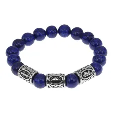 Браслет Материальное благополучие, нат.камень Лазурит 10мм BSRB1-008-02