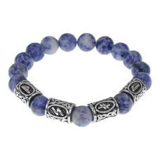 Браслет Привлечение богатства, нат.камень Содалит 10мм BSRB1-011-01