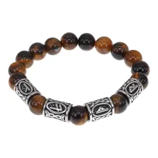 Браслет Благополучие и успех, нат.камень Тигровый глаз 10мм BSRB1-016-02