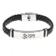 Кожаный браслет Ом BSKR1-476