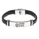 Кожаный браслет Stop evil BSKR1-478