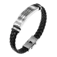 Кожаный браслет Удачи в руках, успехов в делах BSKR1-487