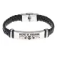 Кожаный браслет Оберег от мудаков BSKR1-501