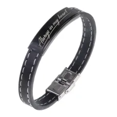 Кожаный браслет Always in my heart BSKR2-498