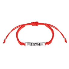 Браслет Красная нить с гравировкой Карьера и бизнес BSKN-001