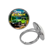 Кольцо металлическое, цвет серебро, Алтай C0401015