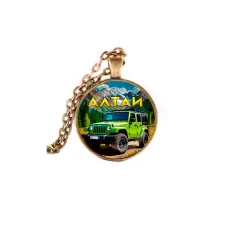 Кулон, цвет бронза, с цепочкой, Алтай C0401028