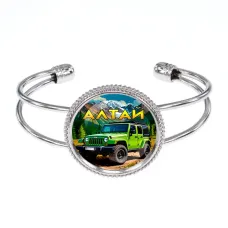 Браслет металлический, цвет серебро, Алтай C0401034