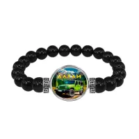 Браслет из черного агата, Алтай C0401056