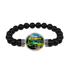 Браслет из черного агата, Алтай C0401056