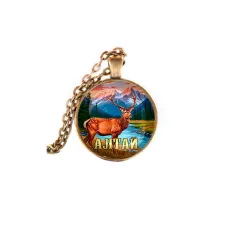 Кулон, цвет бронза, с цепочкой, Алтай C0402028