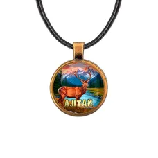 Кулон, цвет бронза, со шнурком, Алтай C0402029