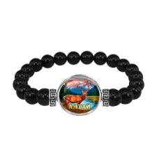 Браслет из черного агата, Алтай C0402056