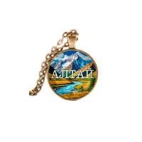 Кулон, цвет бронза, с цепочкой, Алтай C0403028