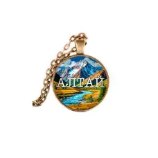 Кулон, цвет бронза, с цепочкой, Алтай C0403028