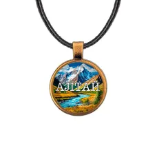 Кулон, цвет бронза, со шнурком, Алтай C0403029