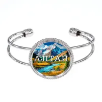 Браслет металлический, цвет серебро, Алтай C0403034