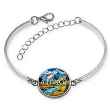 Браслет металлический, цвет серебро, Алтай C0403046