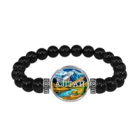 Браслет из черного агата, Алтай C0403056