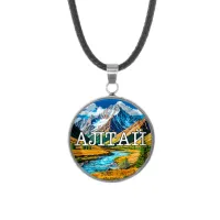 Кулон, нержавеющая сталь, со шнурком, Алтай C0403062