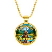 Кулон, цвет золото, с цепочкой, Любимый Алтай C0404032