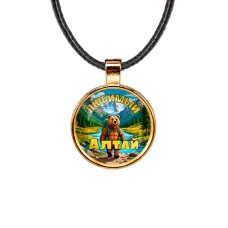 Кулон, цвет золото, со шнурком, Любимый Алтай C0404033