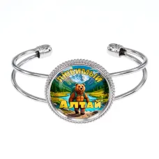 Браслет металлический, цвет серебро, Любимый Алтай C0404034