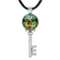 Кулон ключ, цвет серебро, со шнурком, Любимый Алтай C0404043