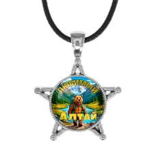 Звезда-кулон, металл, Любимый Алтай C0404064