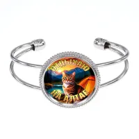 Браслет металлический, цвет серебро, Отдыхаю на Алтае C0405034