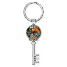 Брелок ключ, цвет серебро, с кольцом для ключей, Пойдем в поход C0406044