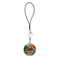 Подвеска для телефона, цвет серебро, со шнурком, Пойдем в поход C0406060