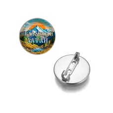 Круглый значок, цвет серебро, Сказочный Алтай C0407023