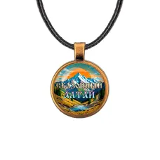 Кулон, цвет бронза, со шнурком, Сказочный Алтай C0407029