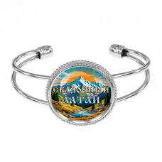 Браслет металлический, цвет серебро, Сказочный Алтай C0407034