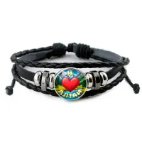 Кожаный браслет, Я люблю Алтай C0408012