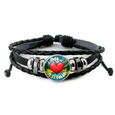 Кожаный браслет, Я люблю Алтай C0408012