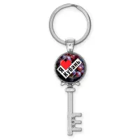 Брелок ключ, цвет серебро, с кольцом для ключей, Я люблю Кубань C0501044