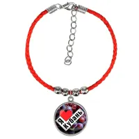 Браслет из красного шнура, Я люблю Кубань C0501047