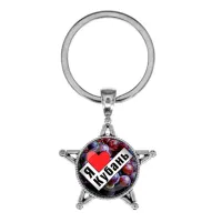 Звезда-брелок, металл, Я люблю Кубань C0501065