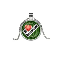 Кулон, цвет серебро, с цепочкой, Я люблю Краснодар C0502026