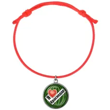 Браслет из красного шнура, Я люблю Краснодар C0502052