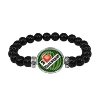 Браслет из черного агата, Я люблю Краснодар C0502056