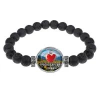 Браслет из лавы, Я люблю Краснодарский край C0503003