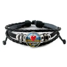 Кожаный браслет, Я люблю Краснодарский край C0503012