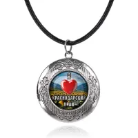 Арома-кулон металлический, Я люблю Краснодарский край C0503063