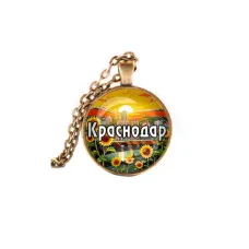 Кулон, цвет бронза, с цепочкой, Краснодар C0505028