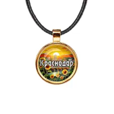 Кулон, цвет золото, со шнурком, Краснодар C0505033