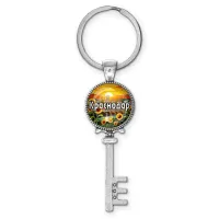 Брелок ключ, цвет серебро, с кольцом для ключей, Краснодар C0505044