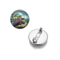 Круглый значок, цвет серебро, Краснодарский край C0506023